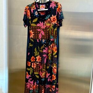 Johnny Was Short Sleeve Maxi Dress